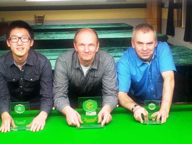 Siegerpodest Snooker VM 2013